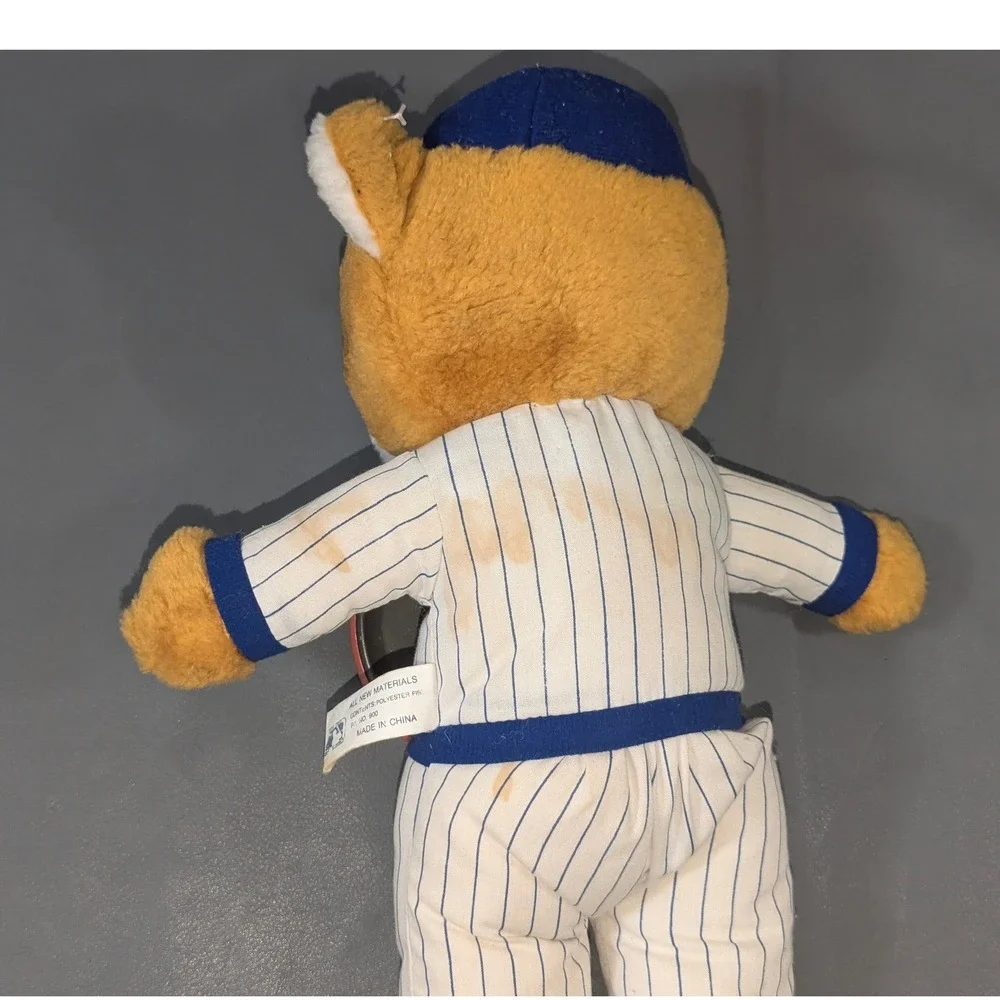 Vintage Steven Smith Chicago Cubs Cub Power Plush Bear MLB Baseball Pinstripe